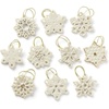 10-Piece Ornament Set  Snowflakes