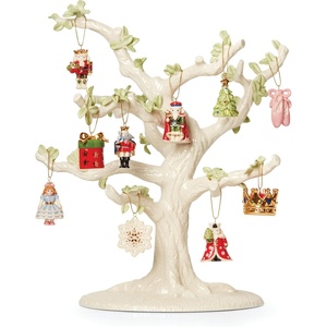 image:imageLenox 893634 The Nutcracker 10Piece Ornament amp Tree Set Display Stand10Piece Ornament Set