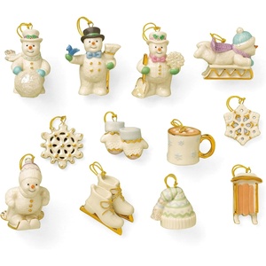 image:imageLenox 893634 The Nutcracker 10Piece Ornament amp Tree Set Display Stand12Piece Ornament Set  Snow Pals