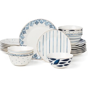 image:imageLenox Blue Bay 4Piece Dessert Mug Set 275 LB24Piece Dinnerware Set  Ikat