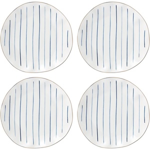 image:imageLenox Blue Bay 4Piece Dessert Mug Set 275 LBDinner Plate  Stripes  Set of 4