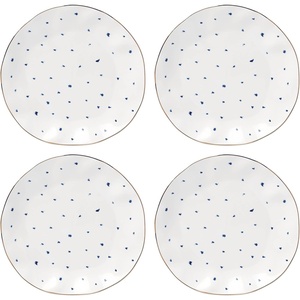 image:imageLenox Blue Bay 4Piece Dessert Mug Set 275 LBDinner Plates  Dots  Set of 4