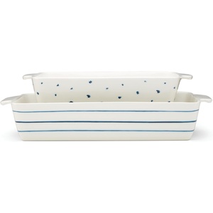 image:imageLenox Blue Bay 4Piece Dessert Mug Set 275 LBRectangular Baker  Set of 2