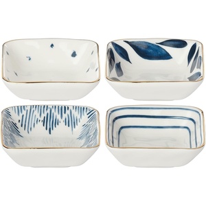 image:imageLenox Blue Bay 4Piece Dessert Mug Set 275 LBSnack Bowls  Square