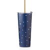 image:imageLenox 895898 Blue Bay Ikat Pattern Stainless Steel Cocktail TumblerDot