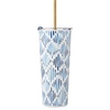 image:imageLenox 895898 Blue Bay Ikat Pattern Stainless Steel Cocktail TumblerIkat