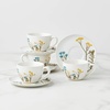 image:imageLenox 896612 Wildflowers 8Piece Espresso Cups amp Saucers SetEspresso Cup  Saucer Set