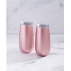 image:imageCambridge 6 Oz Pink Champagne Flutes Set Of 2 2 Count No Color