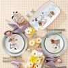 image:imageLenox 895685 Peanuts Easter Snoopy Covered Candy Dish Spring ServewareAccent Plates  Set of 4