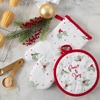 image:imageLenox Bayberry Peace amp Joy Oven Mit and Pot Holder 2 Piece Set Multicolor 8 W x 125 L8W x 125L