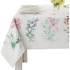 image:imageLenox Butterfly Meadow Damask Tablecloth Multicolor 52 W x 52 L120 x 60 Rectangular