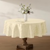 image:imageLenox Laurel Leaf 90 Round Tablecloth WhiteIvory