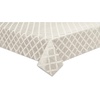 image:imageLenox Laurel Leaf 90 Round Tablecloth WhitePlatinum