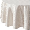 image:imageLenox Laurel Leaf 90 Round Tablecloth WhitePlatinum