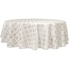 image:imageLenox Laurel Leaf 90 Round Tablecloth WhitePlatinum