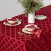 image:imageLenox Laurel Leaf 90 Round Tablecloth WhiteRed