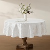 image:imageLenox Laurel Leaf 90 Round Tablecloth WhiteWhite