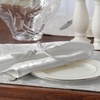 image:imageLenox Opal Innocence Cloth Napkins  Reusable Dinner Napkins  Machine Washable  Set of 4  WhitePlatinum