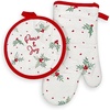 image:imageLenox Bayberry Peace amp Joy Oven Mit and Pot Holder 2 Piece Set Multicolor 8 W x 125 L8W x 125L