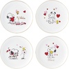 image:imageLenox Snoopy Valentines Day Collection Valentines Day Home Dcor and Serveware FigurineAccent Plates  Set of 4
