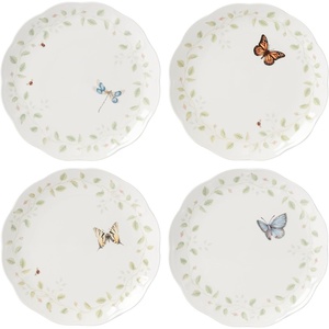 image:imageLenox 894543 Butterfly Meadow Vines 4Piece Rice Bowl SetDinner Plates  Set of 4