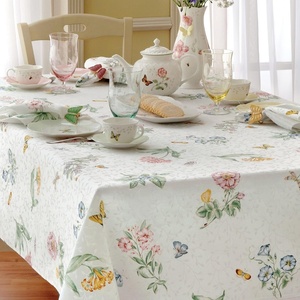 image:imageLenox Butterfly Meadow 70 Round Tablecloth  Machine Washable WrinkleResistant Table Cover120 x 60 Rectangular