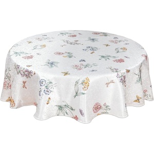 image:imageLenox Butterfly Meadow 70 Round Tablecloth  Machine Washable WrinkleResistant Table Cover70 Round
