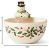 image:imageLenox 893490 Holiday 2Tiered Server Christmas DinnerwareBowl  Snowman