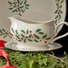 image:imageLenox 893490 Holiday 2Tiered Server Christmas DinnerwareGravy Boat with Stand