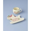 image:imageLenox 893490 Holiday 2Tiered Server Christmas DinnerwareSanta Cookies  Milk Set