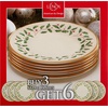 image:imageLenox 893494 Holiday Luna Nesting Dinnerware Set Christmas Hosting8 Pack of 6