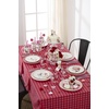 image:imageLenox 897166 Gingham Dinner Plates Set of 4 Pink Valentines DayPink