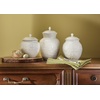 image:imageLenox Dinnerware amp Serveware Porcelain Tableware Opal Innocence Carved Style 16Piece Dinnerware SetCanisters  Set of 3