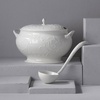 image:imageLenox Dinnerware amp Serveware Porcelain Tableware Opal Innocence Carved Style 16Piece Dinnerware SetCovered Tureen with Ladle
