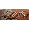 image:imageLenox Haveson 65Piece Flatware Set 1015 LB MetallicSculpt