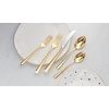 image:imageLenox Silverware Set Imperial Caviar Gold 5Piece Place Setting Service For 1 1810 Stainless Steel Handwash Only Utensils Sets Knives Spoons And Forks Home Kitchen And Dining Gold 5 Pieces5Piece Placesetting  Gold
