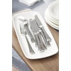 image:imageLenox Silverware Set Portola Mirror 20 Piece Flatware Set Service For 4 1810 Stainless Steel Dishwasher Safe Flatware Cutlery Sets Utensils Knives Spoons and Forks Home Silver 20 Pieces20Piece Flatware Set