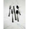 image:imageLenox Silverware Set Portola Mirror 20 Piece Flatware Set Service For 4 1810 Stainless Steel Dishwasher Safe Flatware Cutlery Sets Utensils Knives Spoons and Forks Home Silver 20 Pieces20Piece Flatware Set  Black