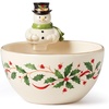 image:imageLenox 893490 Holiday 2Tiered Server Christmas DinnerwareBowl  Snowman