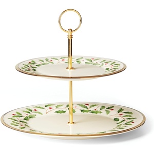 image:imageLenox 893490 Holiday 2Tiered Server Christmas Dinnerware2Tiered Server