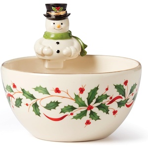 image:imageLenox 893490 Holiday 2Tiered Server Christmas DinnerwareBowl  Snowman
