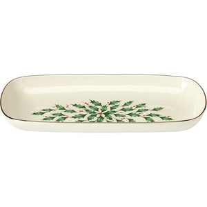 image:imageLenox 893490 Holiday 2Tiered Server Christmas DinnerwareBread Tray