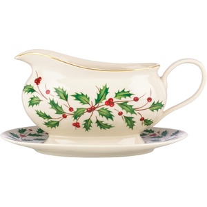 image:imageLenox 893490 Holiday 2Tiered Server Christmas DinnerwareGravy Boat with Stand