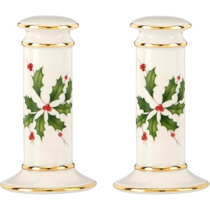 image:imageLenox 893490 Holiday 2Tiered Server Christmas DinnerwareSalt  Pepper Set