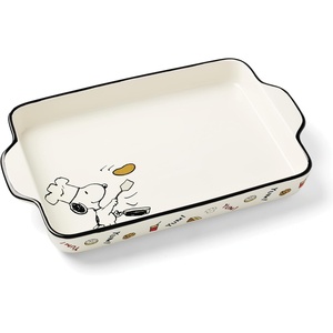 image:imageLenox 897681 Chef Snoopy Figural Utensil Crock 4Piece SetRectangular Baker