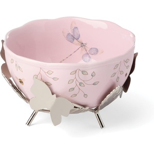 image:imageLenox 898188 Butterfly Meadow 25th Anniversary Cake PlateBowl with Stand