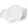 image:imageLenox Dinnerware Sets Modern White 24Piece Dinnerware Set Service For 8 Porcelain Material Dishwasher Safe Microwave Safe Bowls Plates And Bowls Dinner Dishes Plates Set White 24 Piece18Piece Dinnerware Set