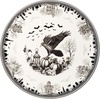 image:imageLenox Vintage Halloween Collection Haunted Manor Dinner Plate Set 4PieceCake Stand