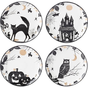 image:imageLenox Vintage Halloween Collection Haunted Manor Dinner Plate Set 4PieceAccent Plates  Set of 4
