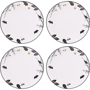 image:imageLenox Vintage Halloween Collection Haunted Manor Dinner Plate Set 4PieceDinner Plates  Bats